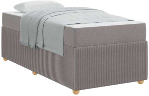 vidaXL Ramka łóżka Inny Ciemnoszary 80 x 200 cm tkanina 3