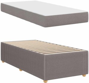 vidaXL Ramka łóżka Inny Ciemnoszary 80 x 200 cm tkanina 6