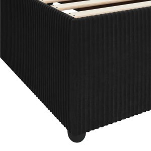 vidaXL Rama łóżka z materacem Inny Czarny 90 x 200 cm Aksamit 10