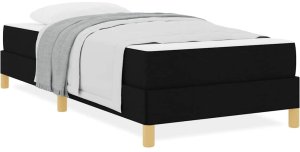 vidaXL Łóżko sprężynowe Czarny, Brązowy 90 x 200 cm 4