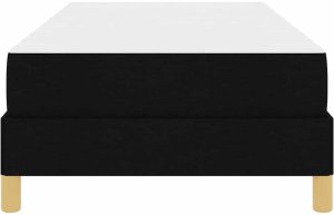 vidaXL Łóżko sprężynowe Czarny, Brązowy 90 x 200 cm 7