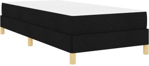 vidaXL Łóżko sprężynowe Czarny, Brązowy 90 x 200 cm 9