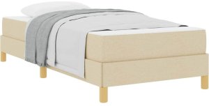 vidaXL Łóżko sprężynowe Kremowy, Brązowy 80 x 200 cm 3