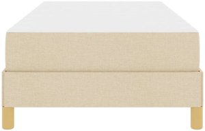 vidaXL Łóżko sprężynowe Kremowy, Brązowy 100 x 200 cm 7