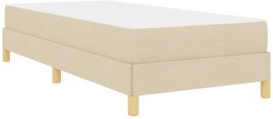 vidaXL Łóżko sprężynowe Kremowy, Brązowy 100 x 200 cm 9