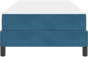 vidaXL Łóżko kontynentalne z materacem Ciemnoniebieski 80 x 200 cm 7