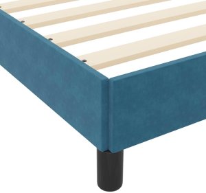 vidaXL Łóżko kontynentalne z materacem Ciemnoniebieski 80 x 200 cm 10