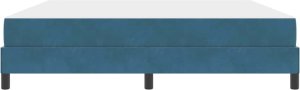 vidaXL Łóżko kontynentalne z materacem Ciemnoniebieski 180 x 200 cm 7