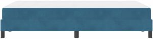 vidaXL Łóżko kontynentalne z materacem Ciemnoniebieski 120 x 190 cm 8