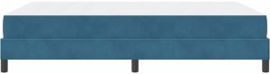 vidaXL Łóżko kontynentalne z materacem Ciemnoniebieski 140 x 200 cm 8