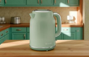 Czajnik elektryczny 1,7 L Vintage szałwiowy 4