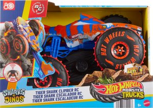 Hot Wheels Monster Trucks RC Tiger Shark Wspinacz 1:15 Pojazd zdalnie sterowany  JFR39 4