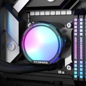 Chłodzenie wodne Tcomas LE100 360 Czarne 7