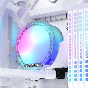 Chłodzenie wodne Tcomas LE100 360 Białe 7