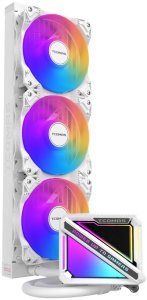 Chłodzenie wodne Tcomas LE200 360 Białe 4