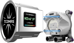 Chłodzenie wodne Tcomas LX800 PRO 360 Białe 9