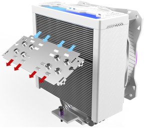 Chłodzenie CPU Tcomas SJ-R400 4HP Białe 4