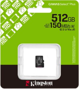 Karta Kingston Canvas Select Plus MicroSDXC 512 GB Class 10 UHS-I/U3 A1 V30 (SDCS3/512GBSP) 3