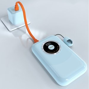 Powerbank Dudao K21 Mini 10000mAh 22.5W USB-A / USB-C - niebieski 2