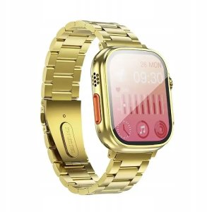 Smartwatch Hoco 1,96" TFT z funkcją rozmowy Y12 Ultra titanium złoty [EOL] 1