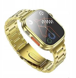 Smartwatch Hoco 1,96" TFT z funkcją rozmowy Y12 Ultra titanium złoty [EOL] 3