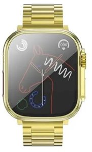 Smartwatch Hoco 1,96" TFT z funkcją rozmowy Y12 Ultra titanium złoty [EOL] 4