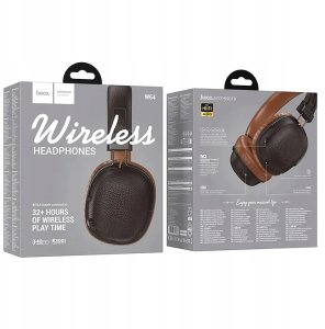 Słuchawki bezprzewodowe nauszne Hoco W64 brązowe 6