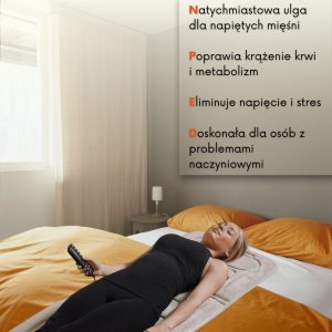 MATA MASUJĄCA WIBRACYJNA, MATERAC MASUJĄCY DO MASAŻU NA ŁÓŻKO ZENET ZET-826 9