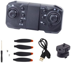 Dron D6 PRO Kamera Światła LED Aplikacja Jasnoszary 3