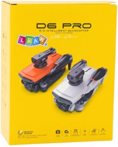 Dron D6 PRO Kamera Światła LED Aplikacja Jasnoszary 5