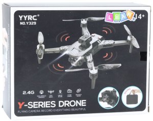 Dron Y329 Kamera HD WIFI Światła LED Aplikacja Czarny Karbonowy 5