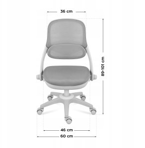 Fotel Obrotowy Dla Dzieci I Młodzieży Regulowany Mark Adler Junior 4.7 Grey 7