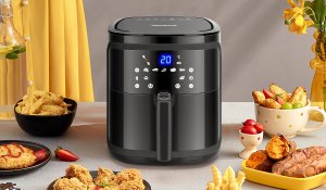 Frytkownica Beztłuszczowa 7L 1900W Air Fryer Xl Frytownica Ava Lcd Czarna 4