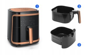 Frytkownica Beztłuszczowa Ava Gold 7L 1900W Air Fryer Xl Frytownica Lcd 12