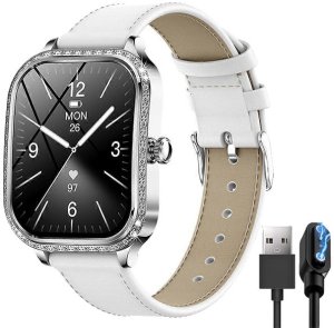 SMARTWATCH WATCH ZEGAREK AMOLED BLUETOOTH ROZMOWY MENU PL DAMSKI SMARTBAND MK88 18