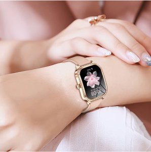 SMARTWATCH WATCH ZEGAREK AMOLED BLUETOOTH ROZMOWY MENU PL DAMSKI SMARTBAND MK88 14