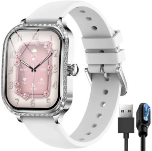 SMARTWATCH WATCH ZEGAREK AMOLED BLUETOOTH ROZMOWY MENU PL DAMSKI SMARTBAND MK88 19