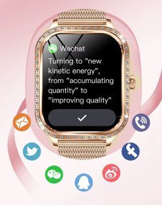 SMARTWATCH WATCH ZEGAREK AMOLED BLUETOOTH ROZMOWY MENU PL DAMSKI SMARTBAND MK88 10