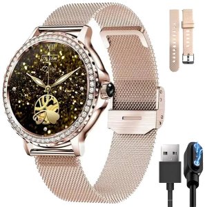 SMARTWATCH WATCH ZEGAREK AMOLED BLUETOOTH ROZMOWY MENU PL DAMSKI SMARTBAND NX19 18