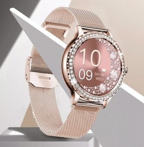 SMARTWATCH WATCH ZEGAREK AMOLED BLUETOOTH ROZMOWY MENU PL DAMSKI SMARTBAND NX19 2