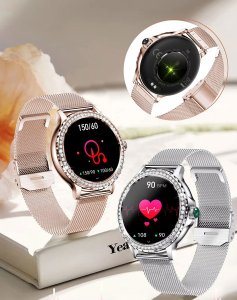 SMARTWATCH WATCH ZEGAREK AMOLED BLUETOOTH ROZMOWY MENU PL DAMSKI SMARTBAND NX19 5