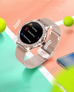 SMARTWATCH WATCH ZEGAREK AMOLED BLUETOOTH ROZMOWY MENU PL DAMSKI SMARTBAND NX19 7