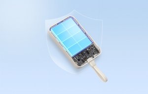 Powerbank magnetyczny 10000mAh Ugreen PB760, wbudowany kabel, 20W (beżowy) 6