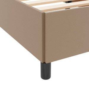 vidaXL Rama łóżka z materacem Cappuccino 120 x 190 cm 10