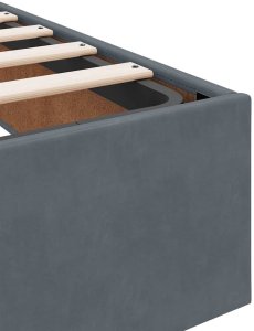 vidaXL Ramka łóżka Inny ciemno szary 180 x 200 cm Aksamit 10