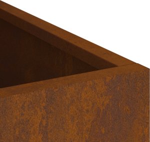 vidaXL Doniczka ogrodowa Rdzawy 50 x 32 x 40 cm Stal corten 3