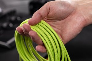 Kabel USB PNY USB-A - USB-C 0.3 m Limonkowy 2