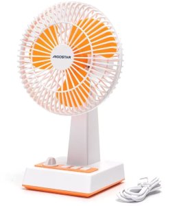 Mały wentylator biurkowy USB 3 prędkości, wydajny i cichy do użytku 4