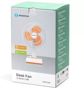 Mały wentylator biurkowy USB 3 prędkości, wydajny i cichy do użytku 5