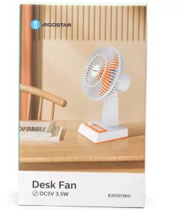 Mały wentylator biurkowy USB 3 prędkości, wydajny i cichy do użytku 6
